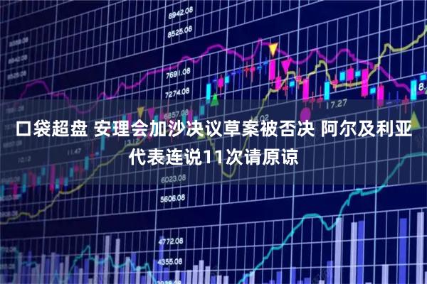 口袋超盘 安理会加沙决议草案被否决 阿尔及利亚代表连说11次请原谅